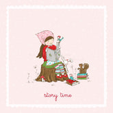 Story Time Illustration - Aqua